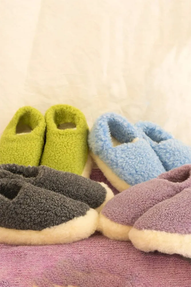 100% natural wool slippers