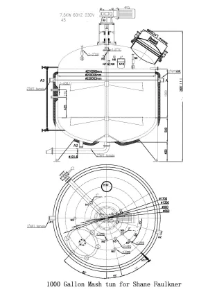 1000 Gallon Pro Series Stainless Mash Tun