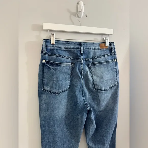 1093 Judy Blue Flare Jeans Size 11/30 (30x32) EUC High Rise Stretch