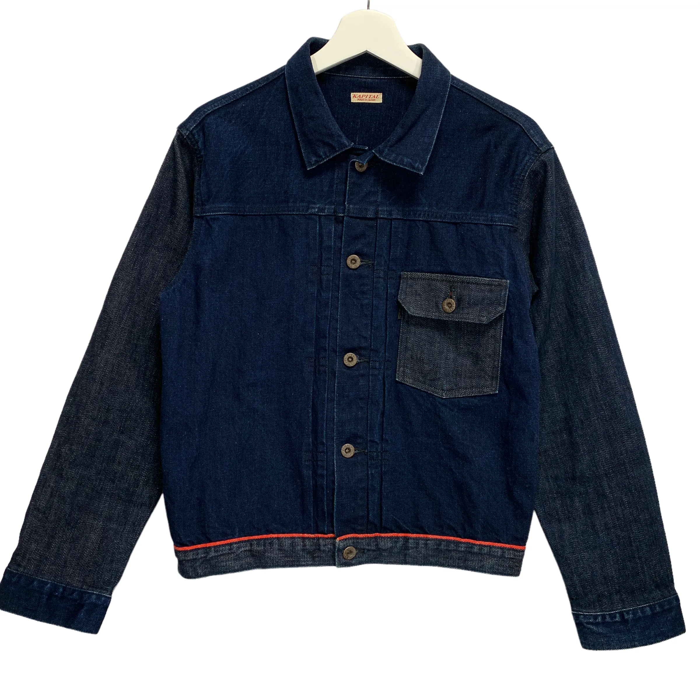 [2] Kapital Two Tone Indigo Denim Jacket