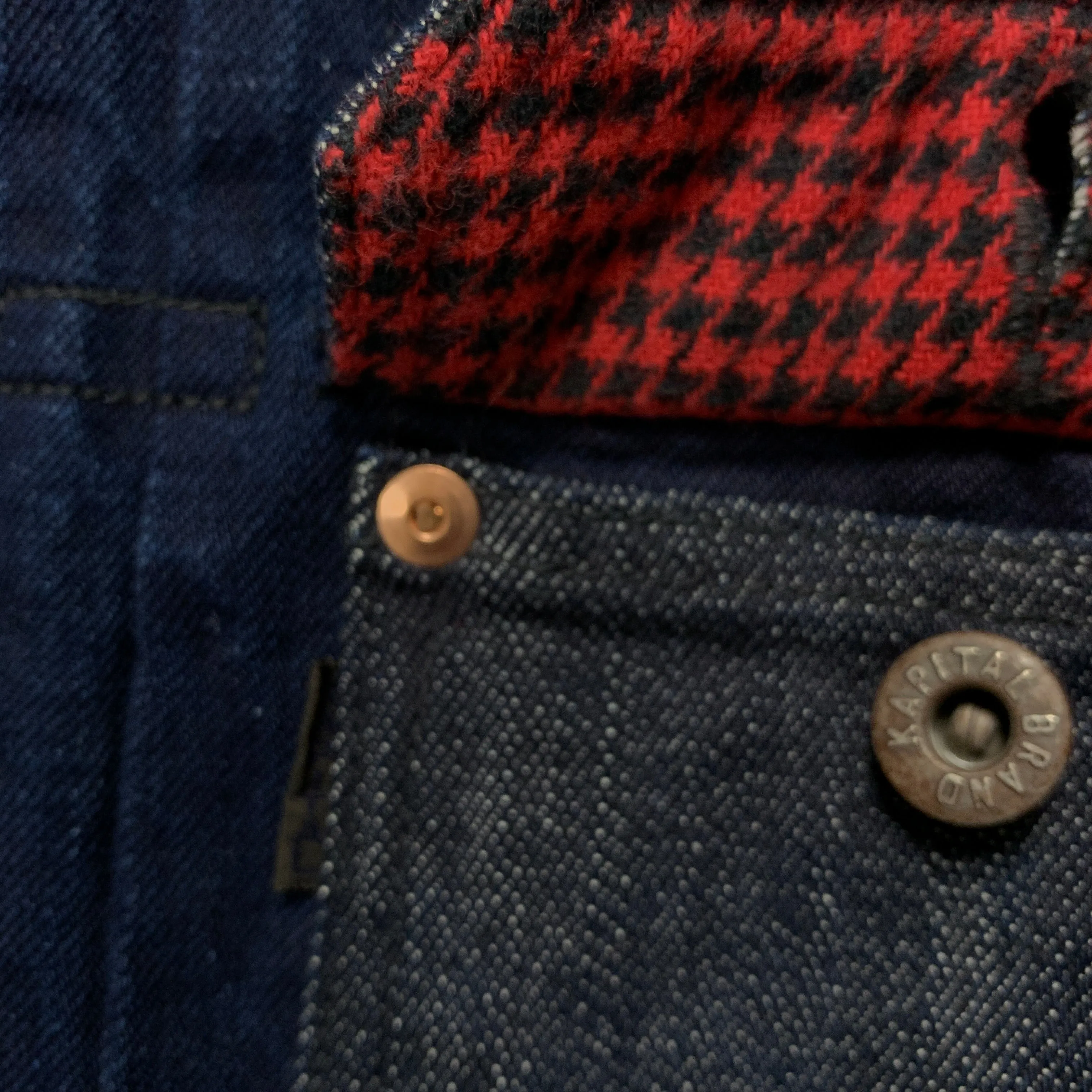 [2] Kapital Two Tone Indigo Denim Jacket