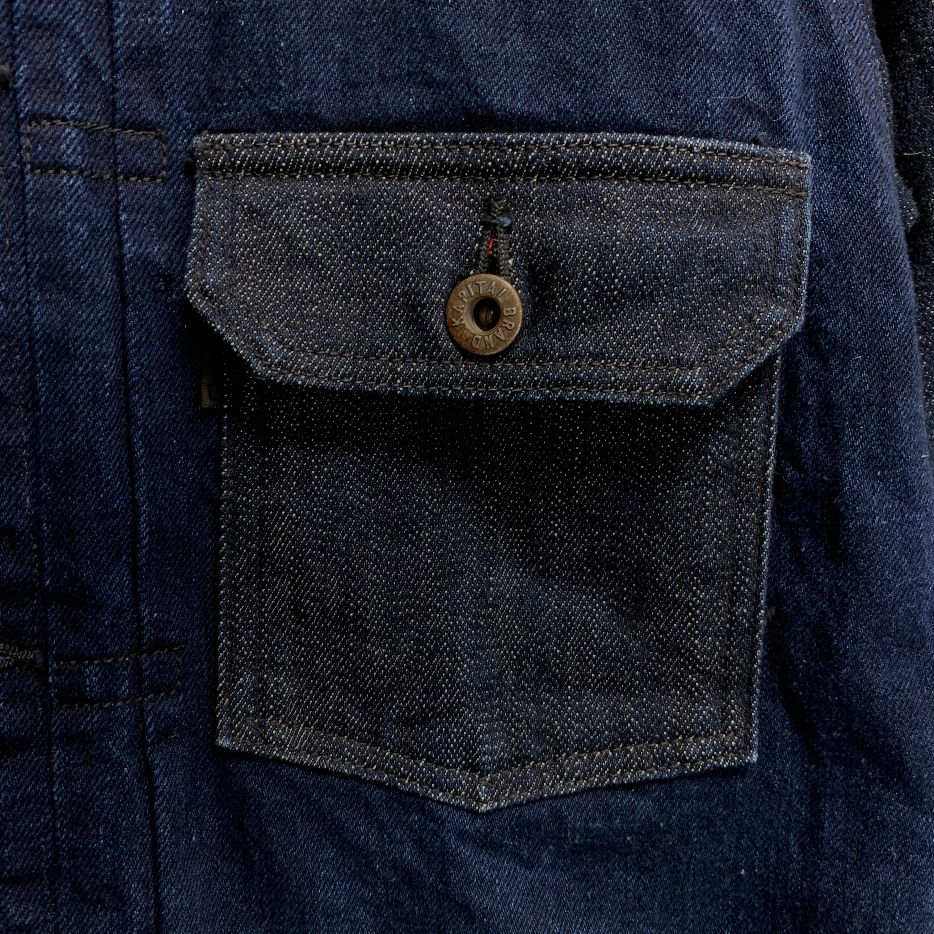 [2] Kapital Two Tone Indigo Denim Jacket