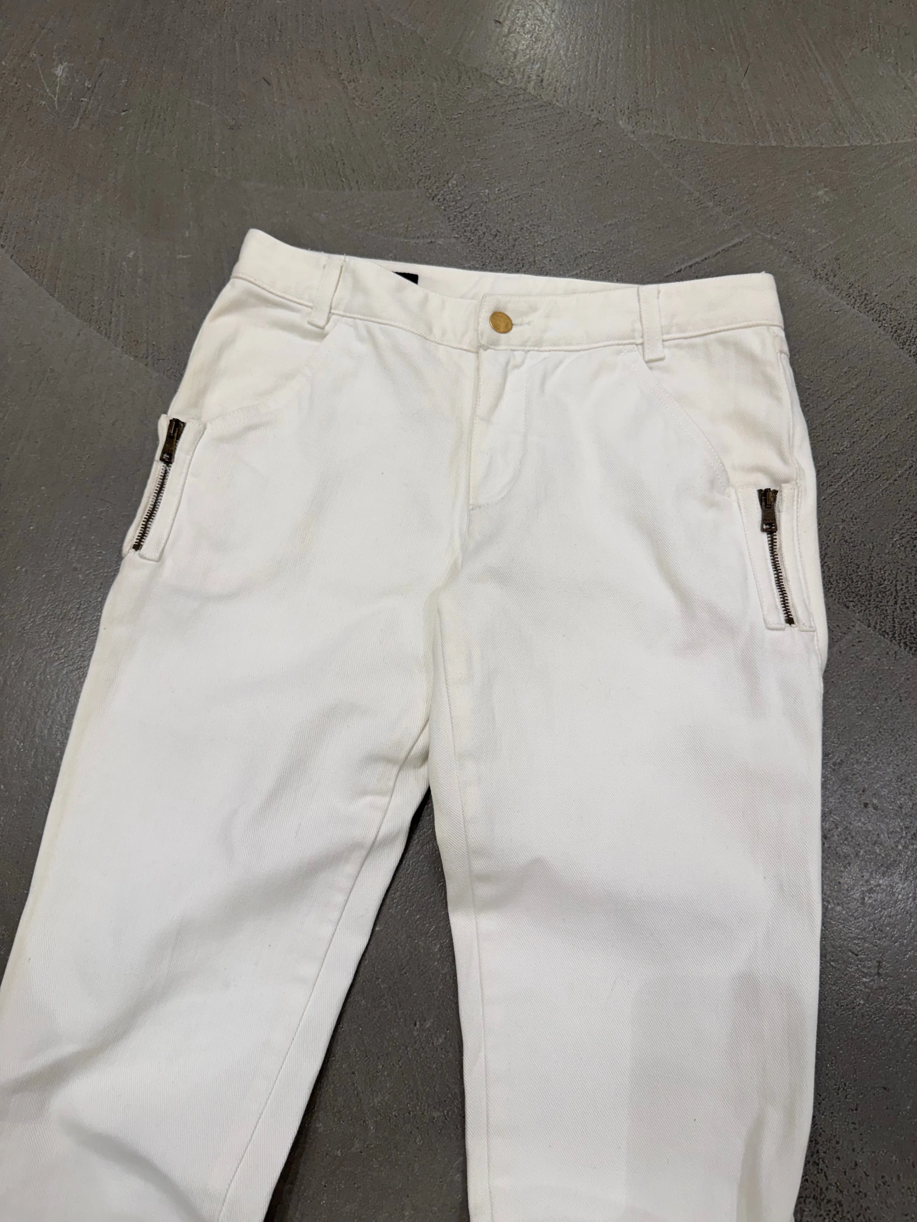 2003 Gucci by Tom ford zipper flared jeans