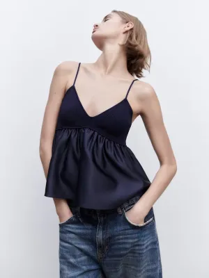 A-line hem halter top