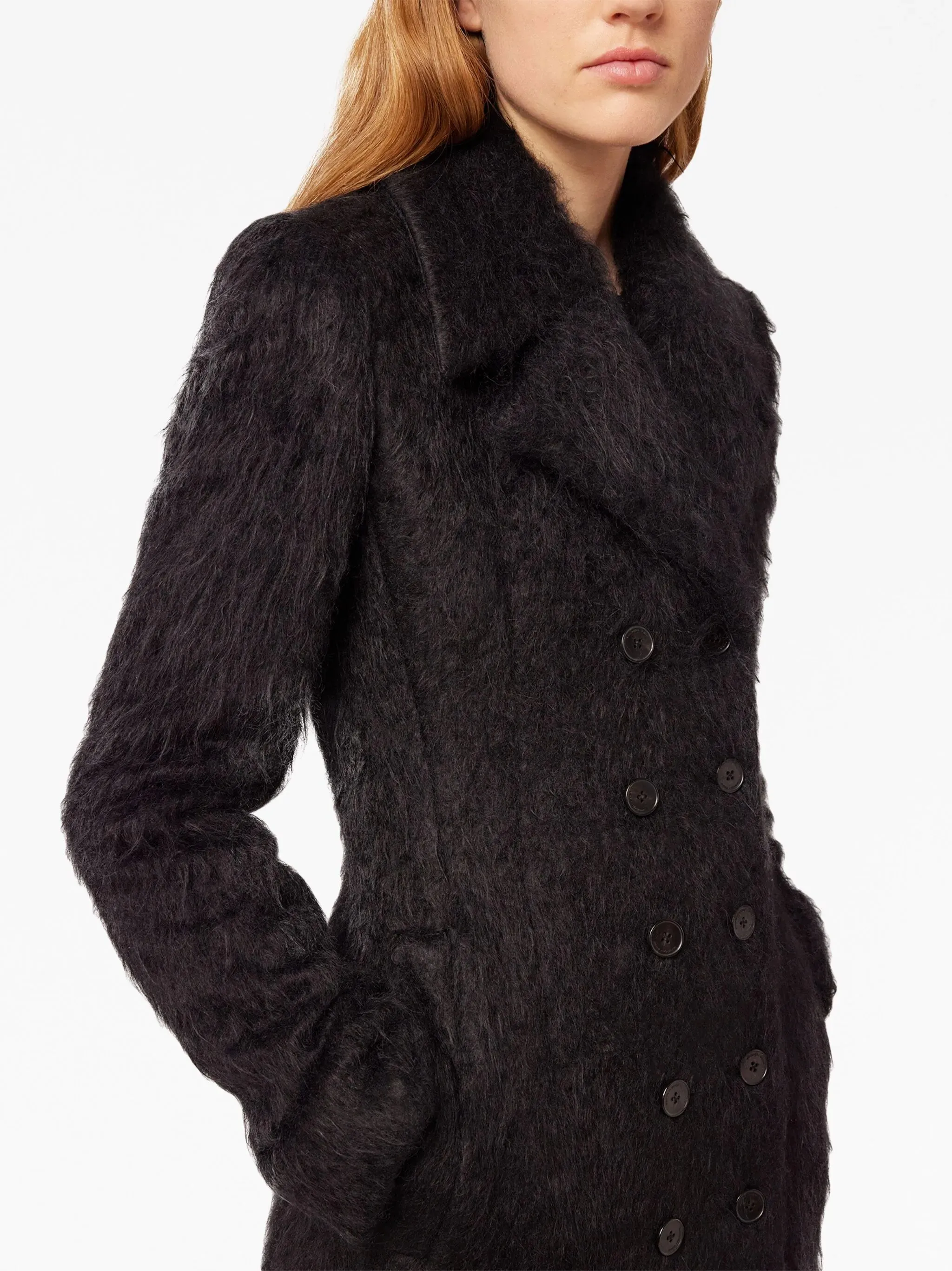 alpaca-wool coat Comprehensive product line double-breasted Friendly assistance