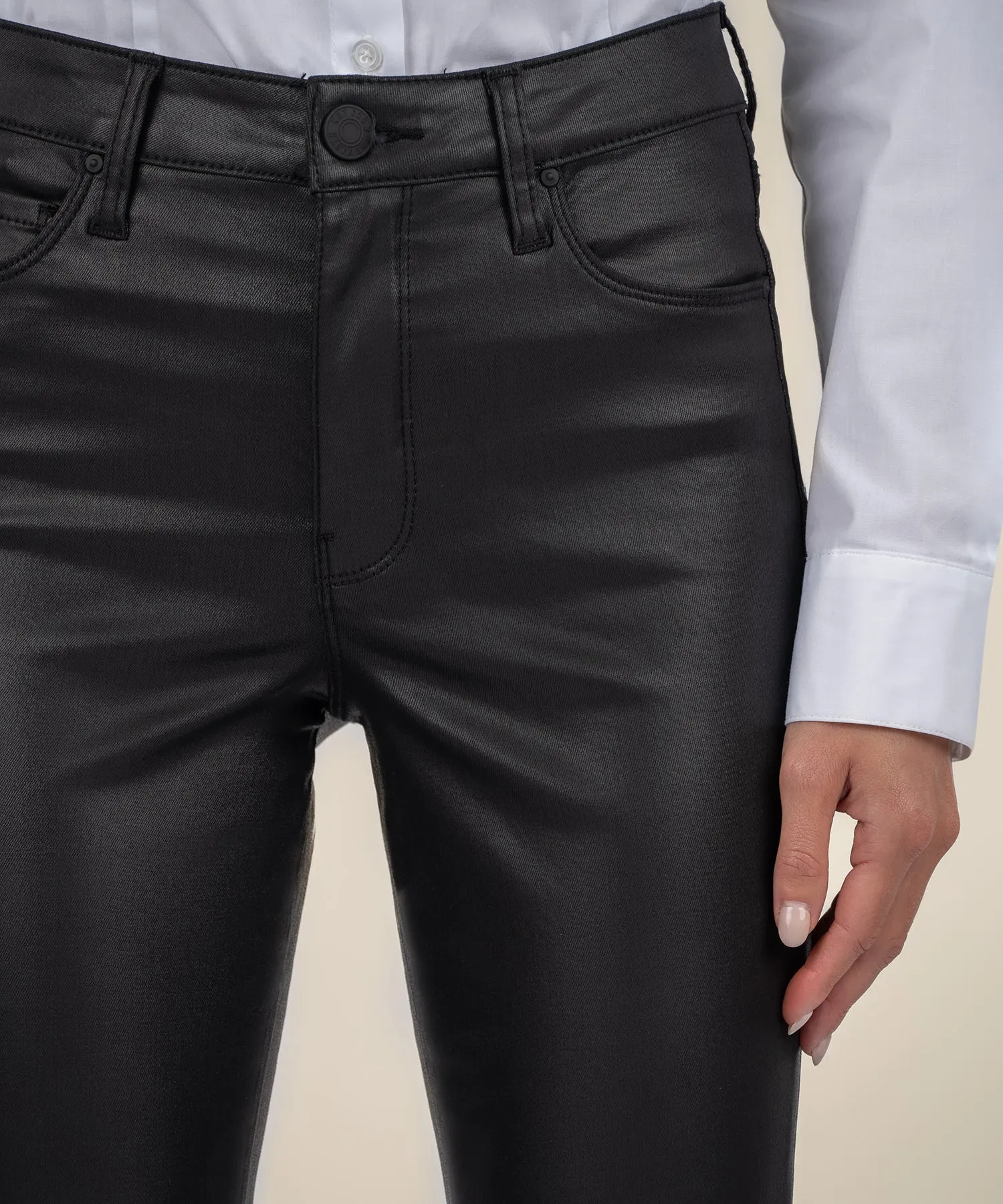 Ana Coated High Rise Flare - FINAL SALE