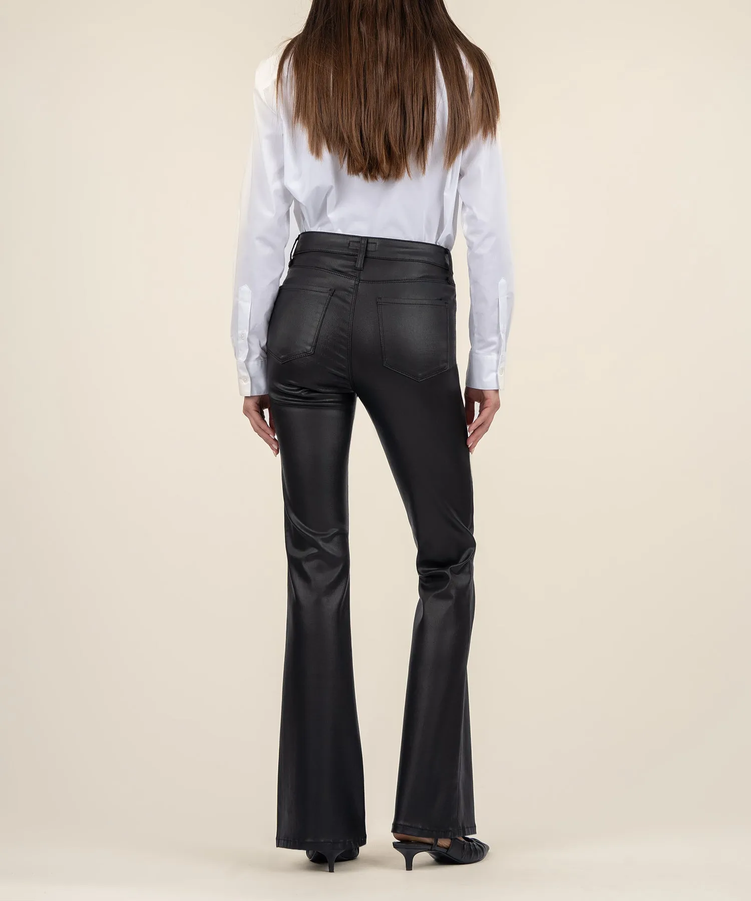 Ana Coated High Rise Flare - FINAL SALE