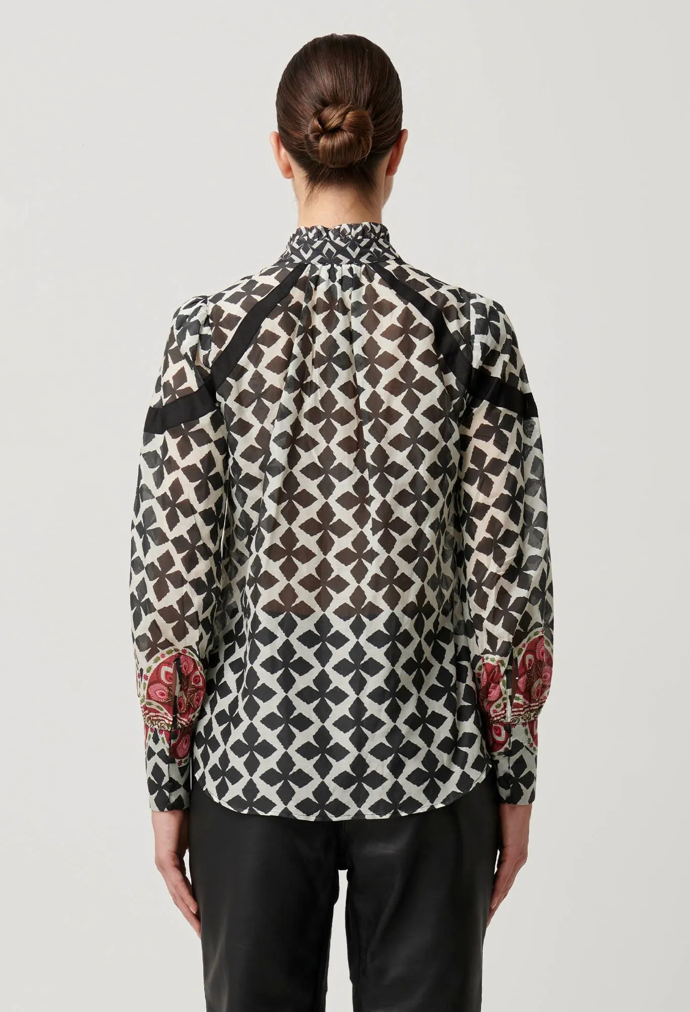 Astrid Contrast Panel Shirt - Country Tapestry