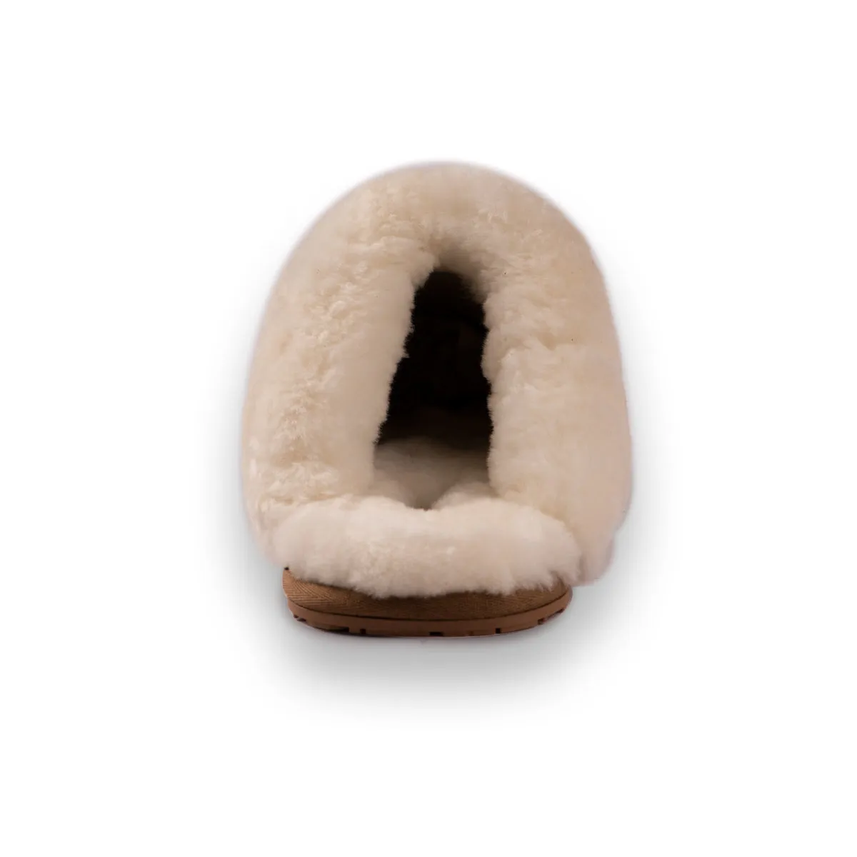 AUS WOOLI UGG UNISEX SHEEPSKIN WOOL SHELLEY Slippers - Chestnut/Tan