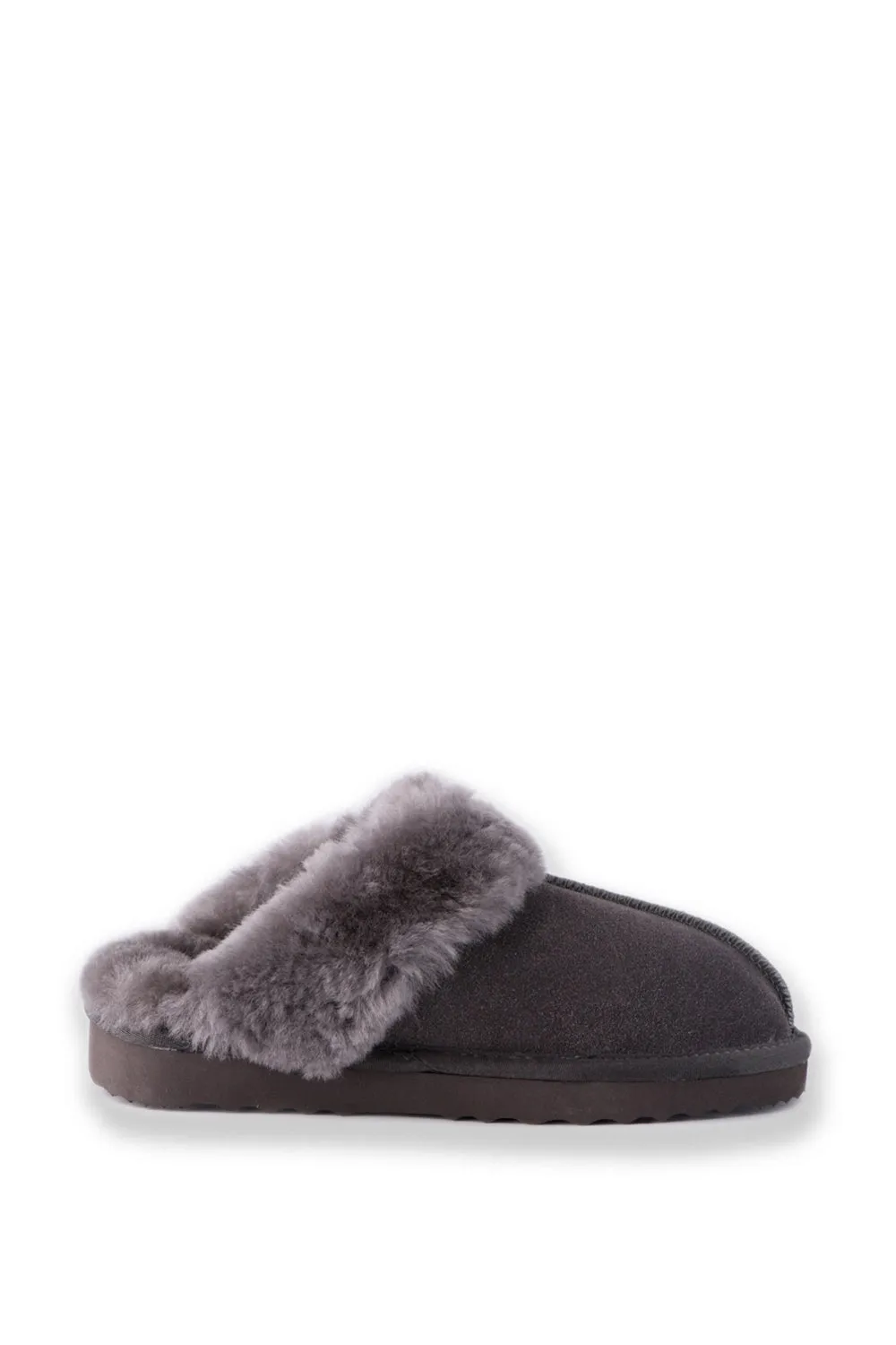 AUS WOOLI UGG UNISEX SHEEPSKIN WOOL SYDNEY Slippers - Dark Grey