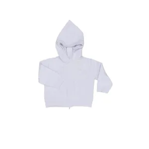 Back Zip Hooded Wh Cardigan