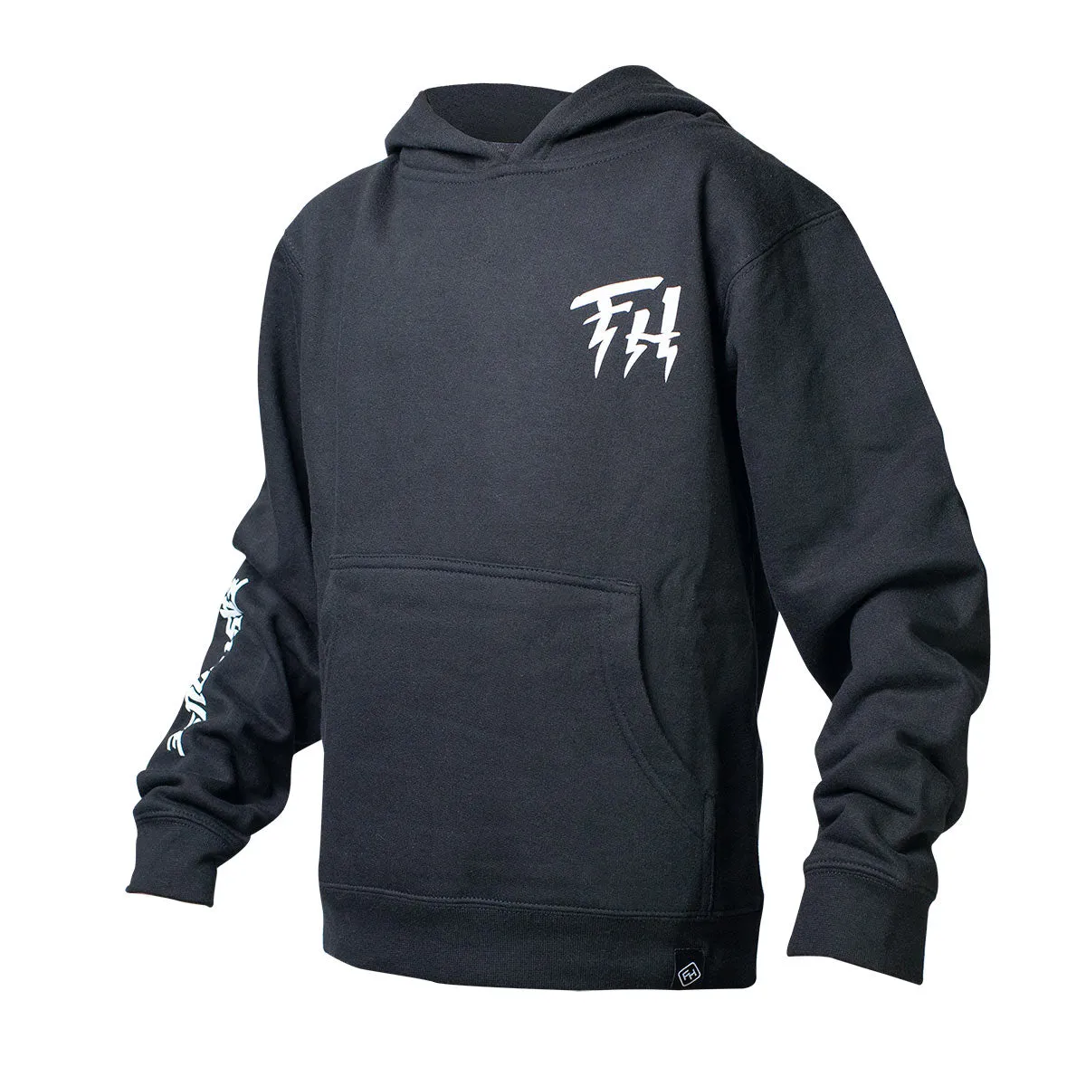 Beredude Youth Hooded Pullover - Black