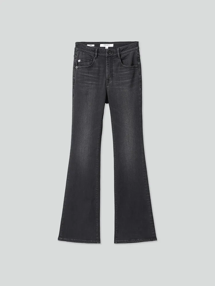 Black Flared Jeans