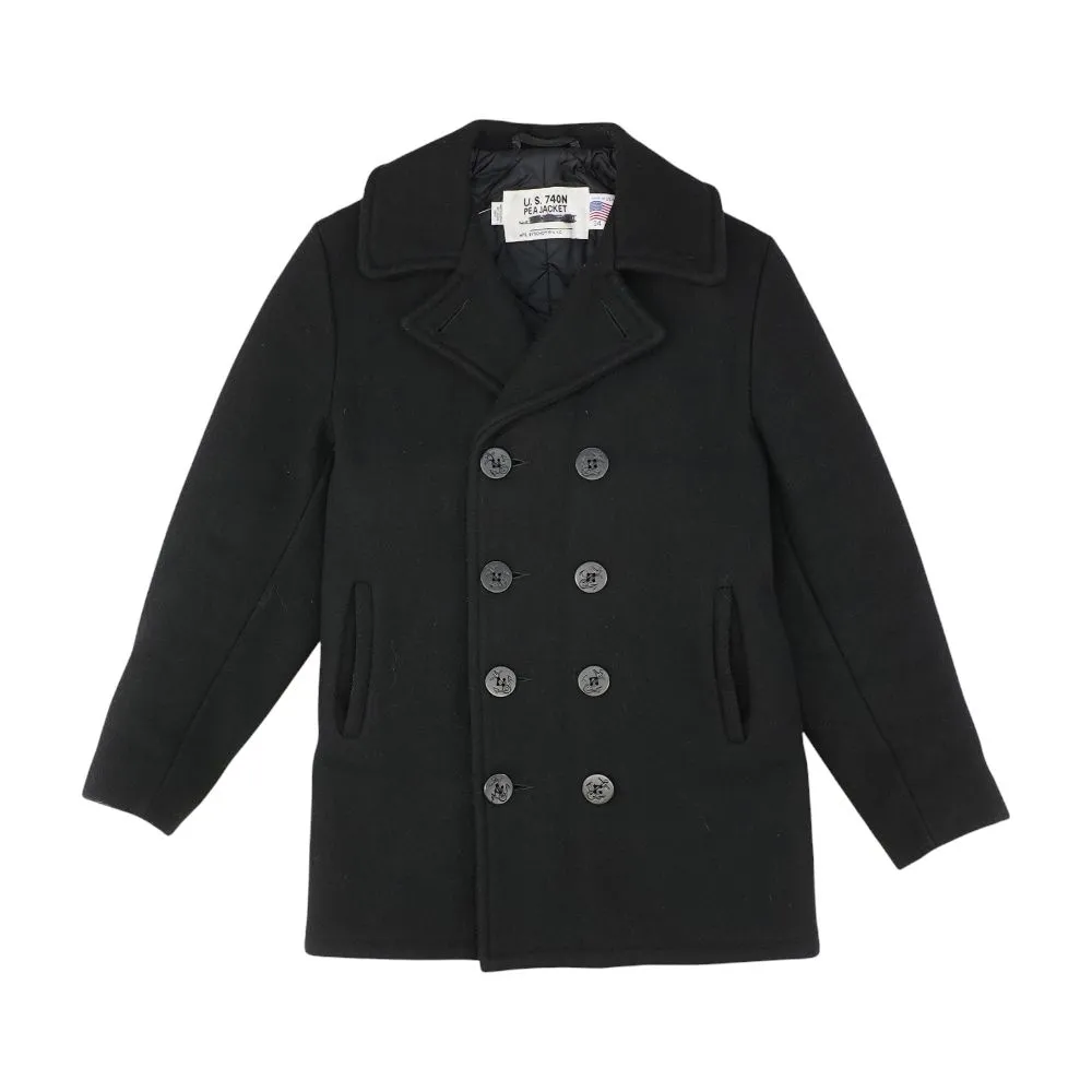 Black Solid Peacoat