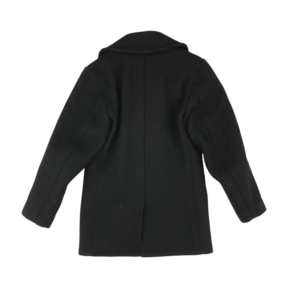 Black Solid Peacoat