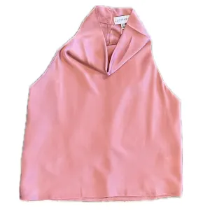 Bowie Cowl Neck Top in Rose Pink