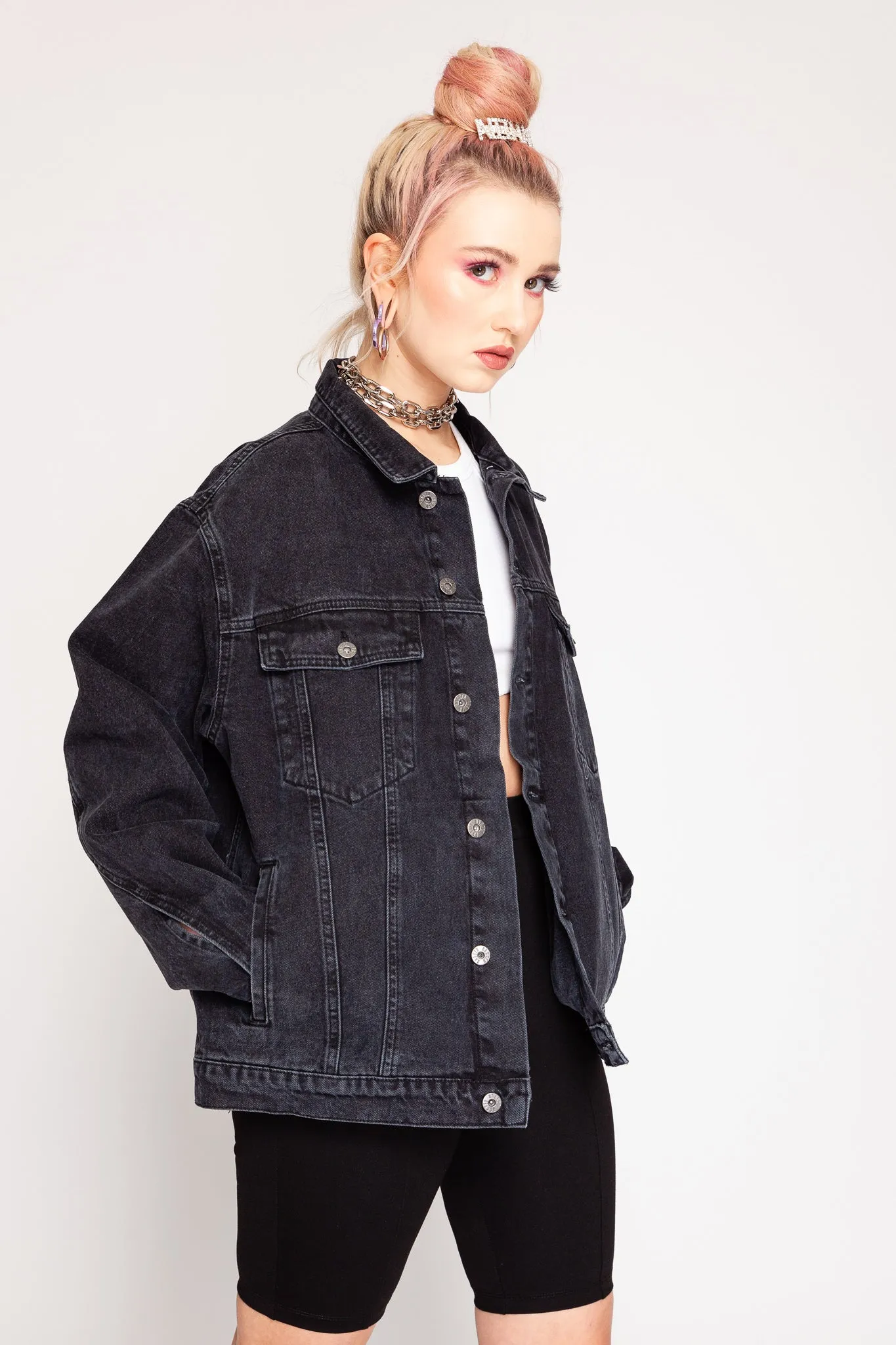 Buddy Denim Jacket Charcoal
