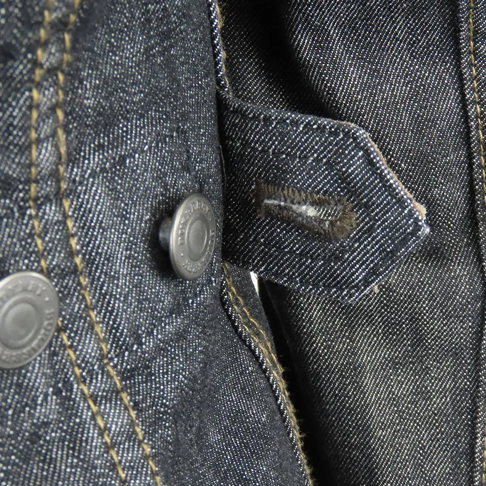 Burberry Denim Leather Jacket Black 38