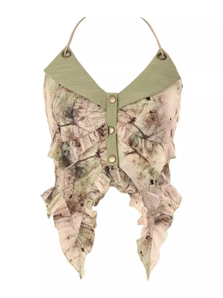 Butterfly Halter Halter Top