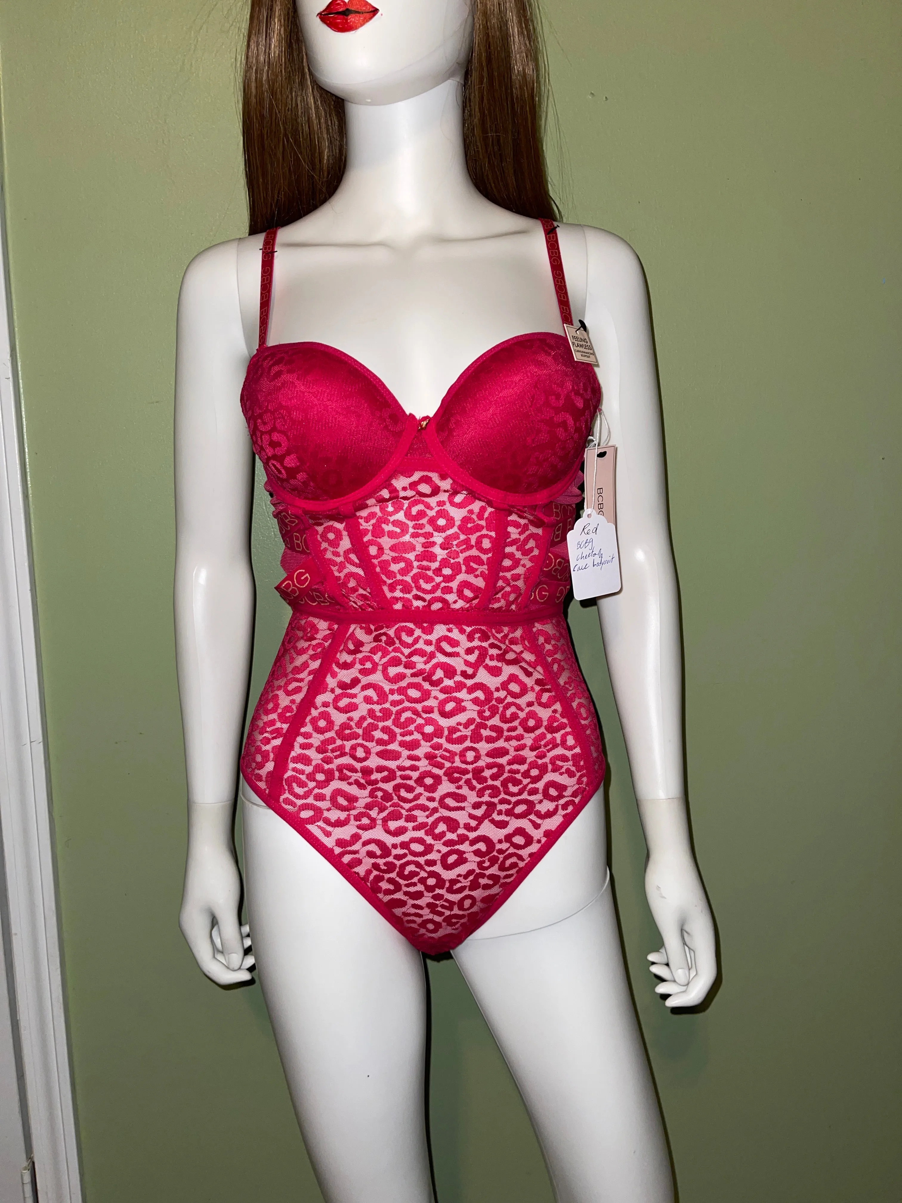 BUY NOW - RED LACE LINGERIE FRENCH lace BODYSUIT
