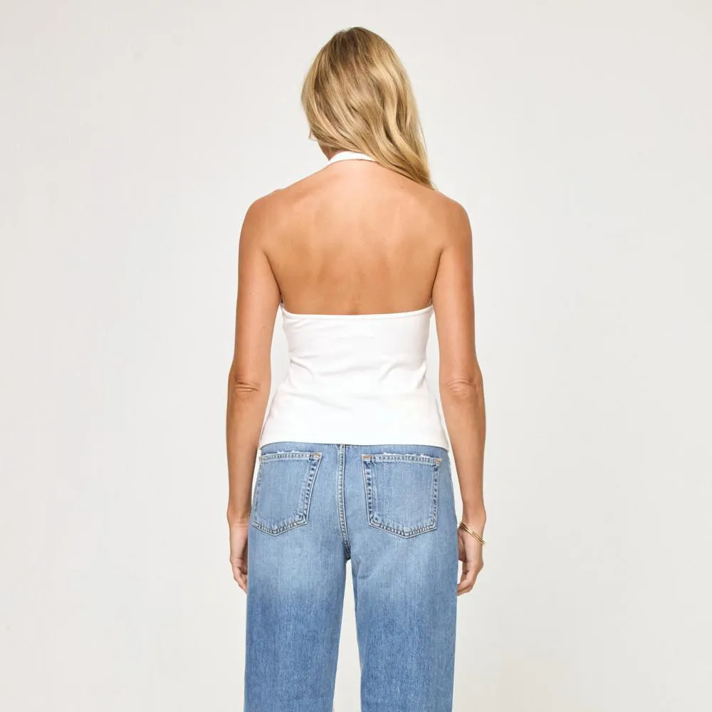 Callie Halter Top in Cream