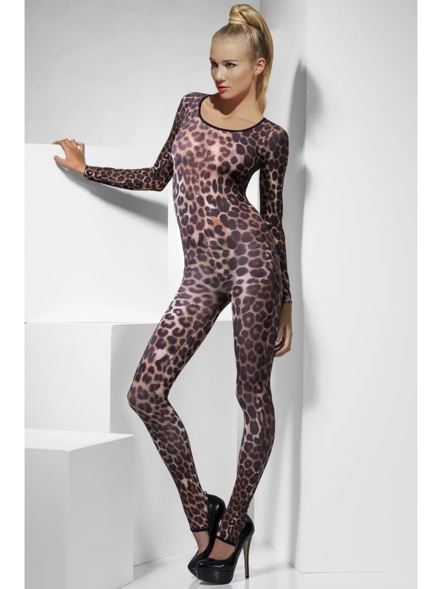 Cheetah Print Bodysuit Brown