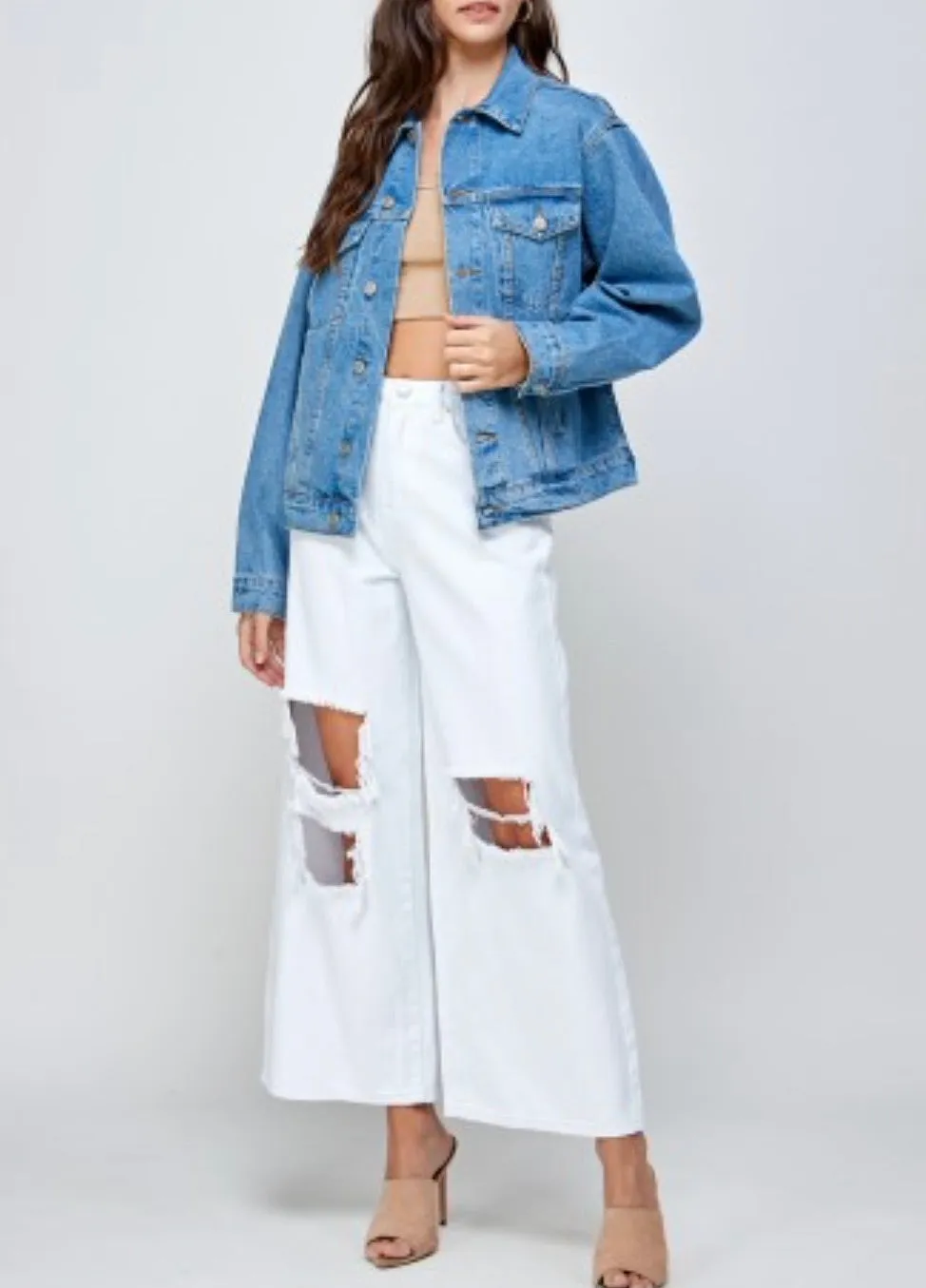 Classic Oversize Denim Jean Jacket