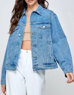 Classic Oversize Denim Jean Jacket