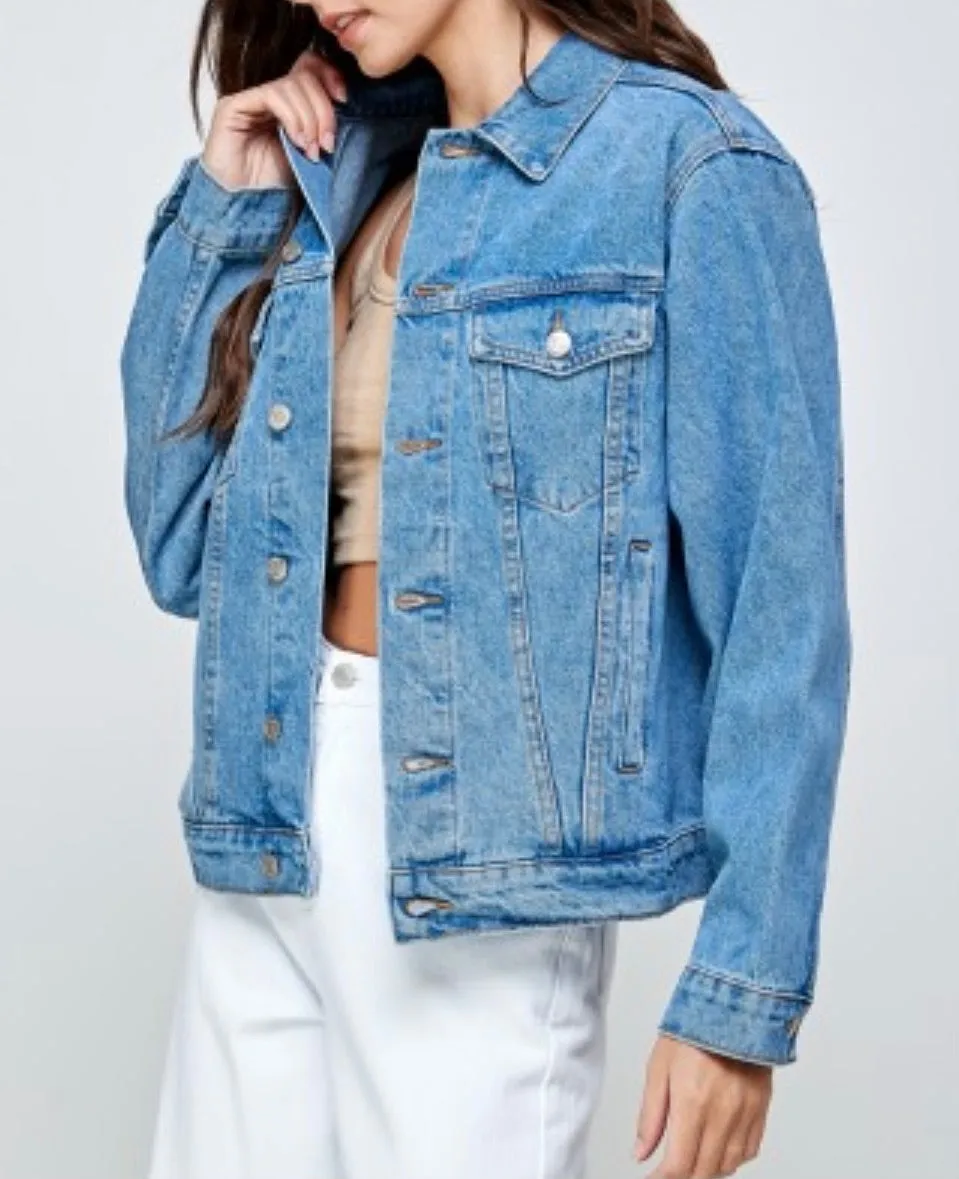 Classic Oversize Denim Jean Jacket