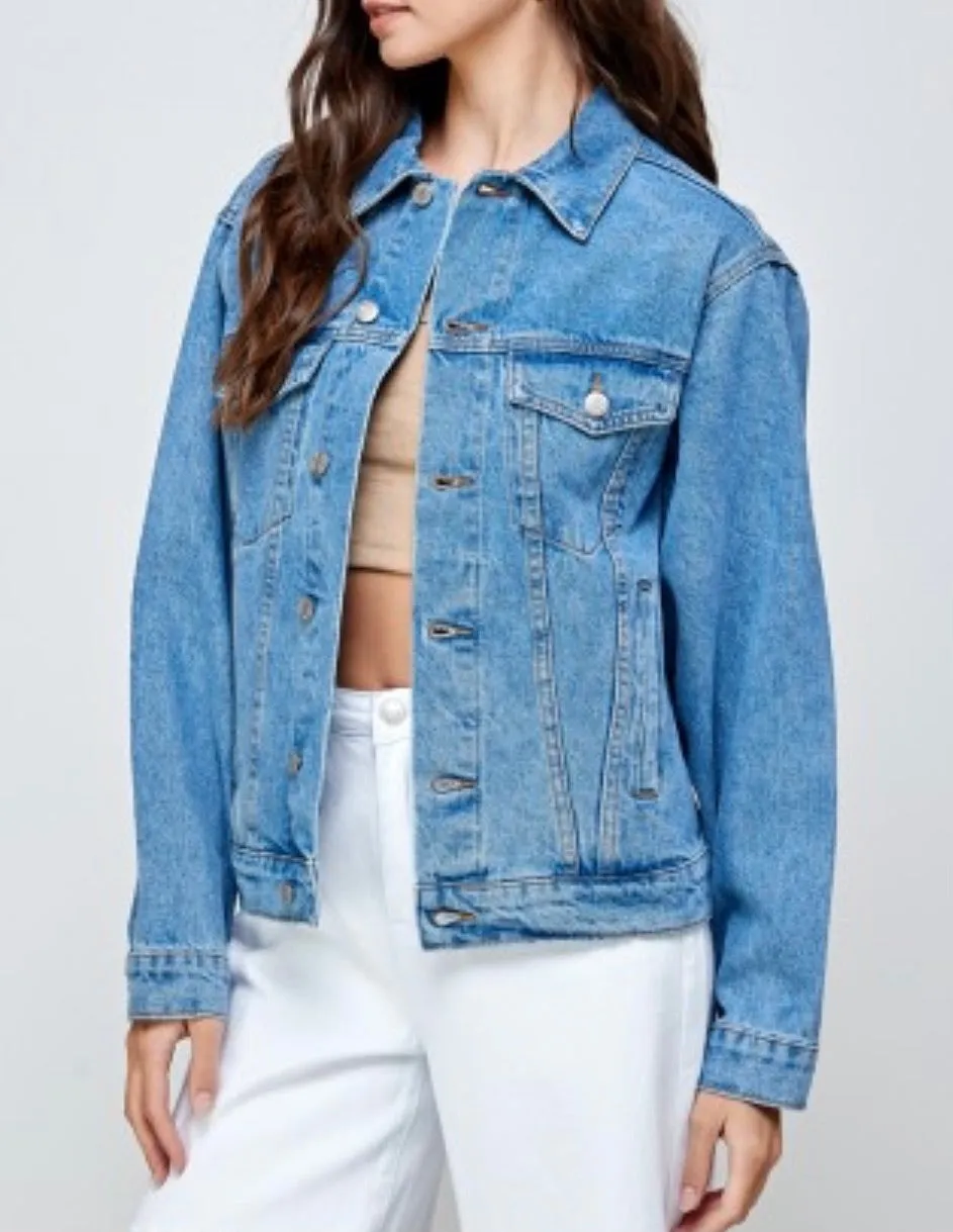 Classic Oversize Denim Jean Jacket