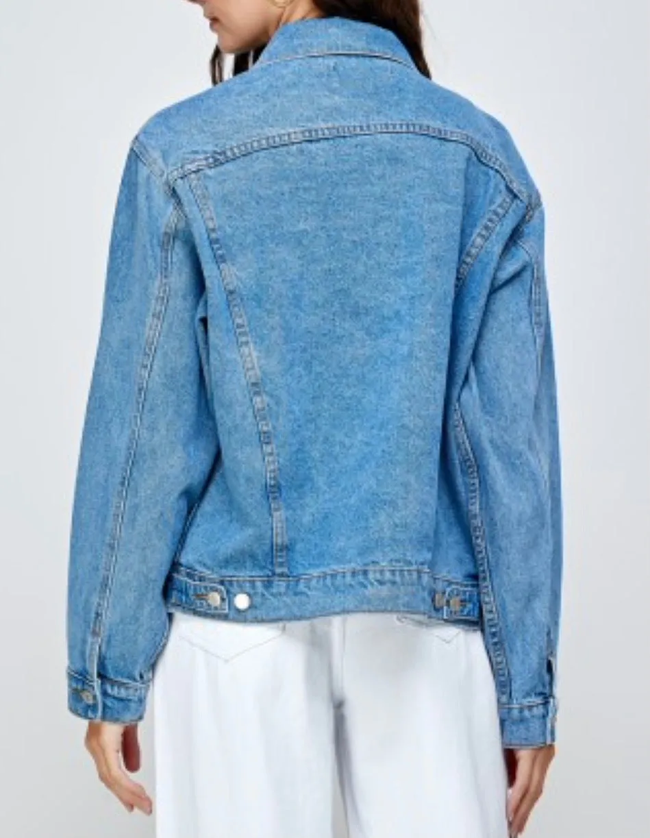 Classic Oversize Denim Jean Jacket
