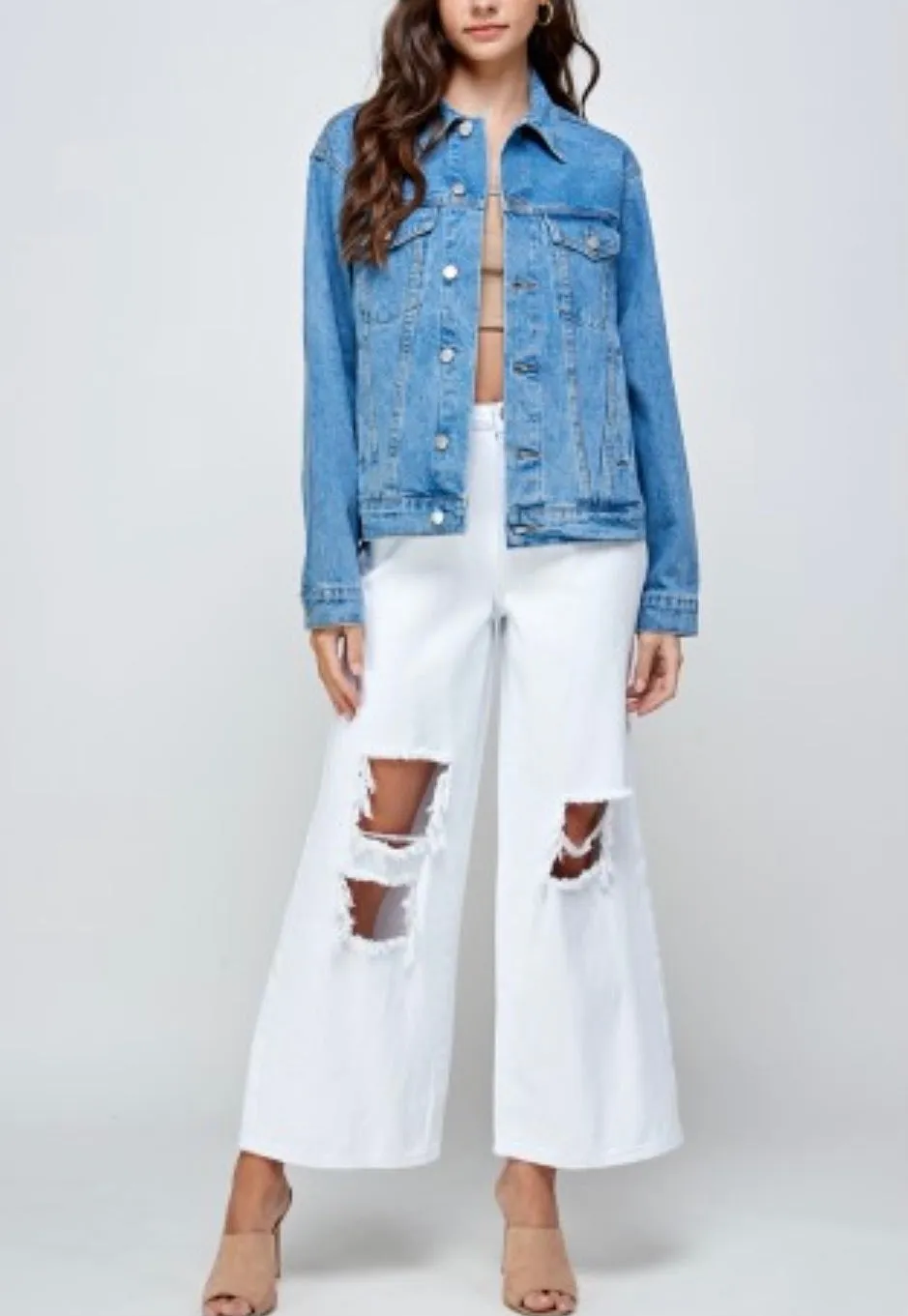 Classic Oversize Denim Jean Jacket