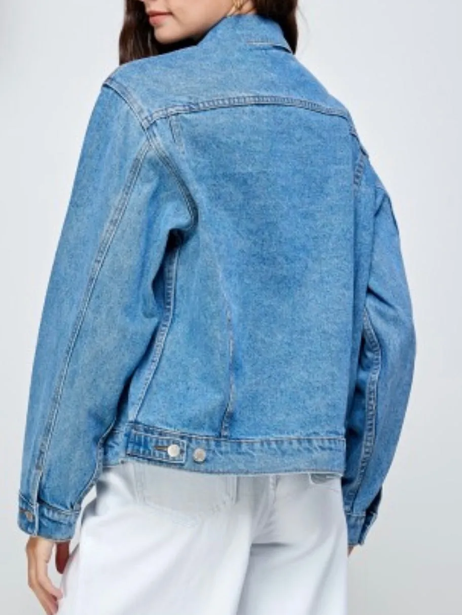 Classic Oversize Denim Jean Jacket