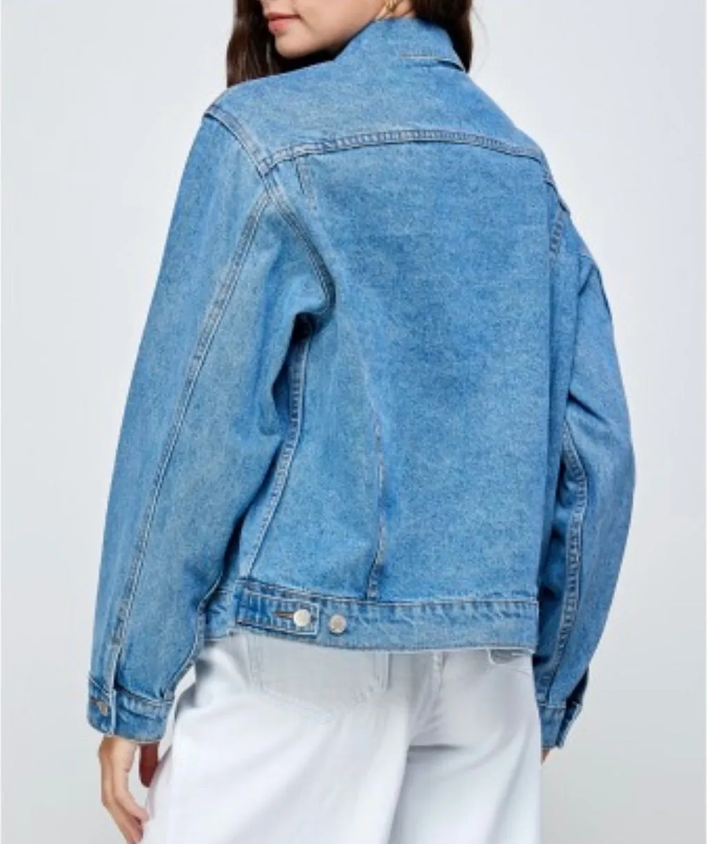 Classic Oversize Denim Jean Jacket