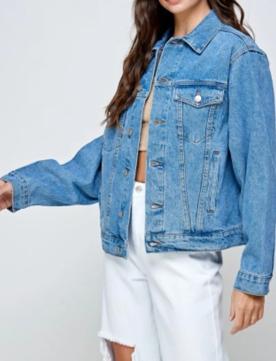 Classic Oversize Denim Jean Jacket
