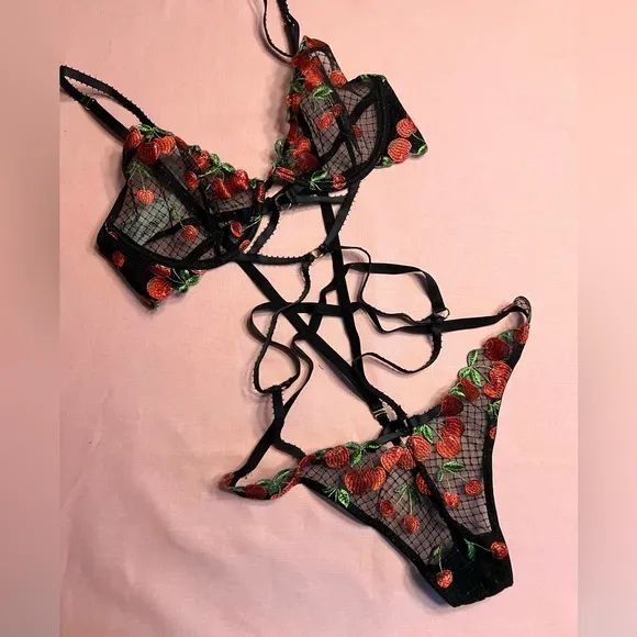 CLEARANCE $99 Victoria’s Secret Very Sexy Embroidery Teddy Large