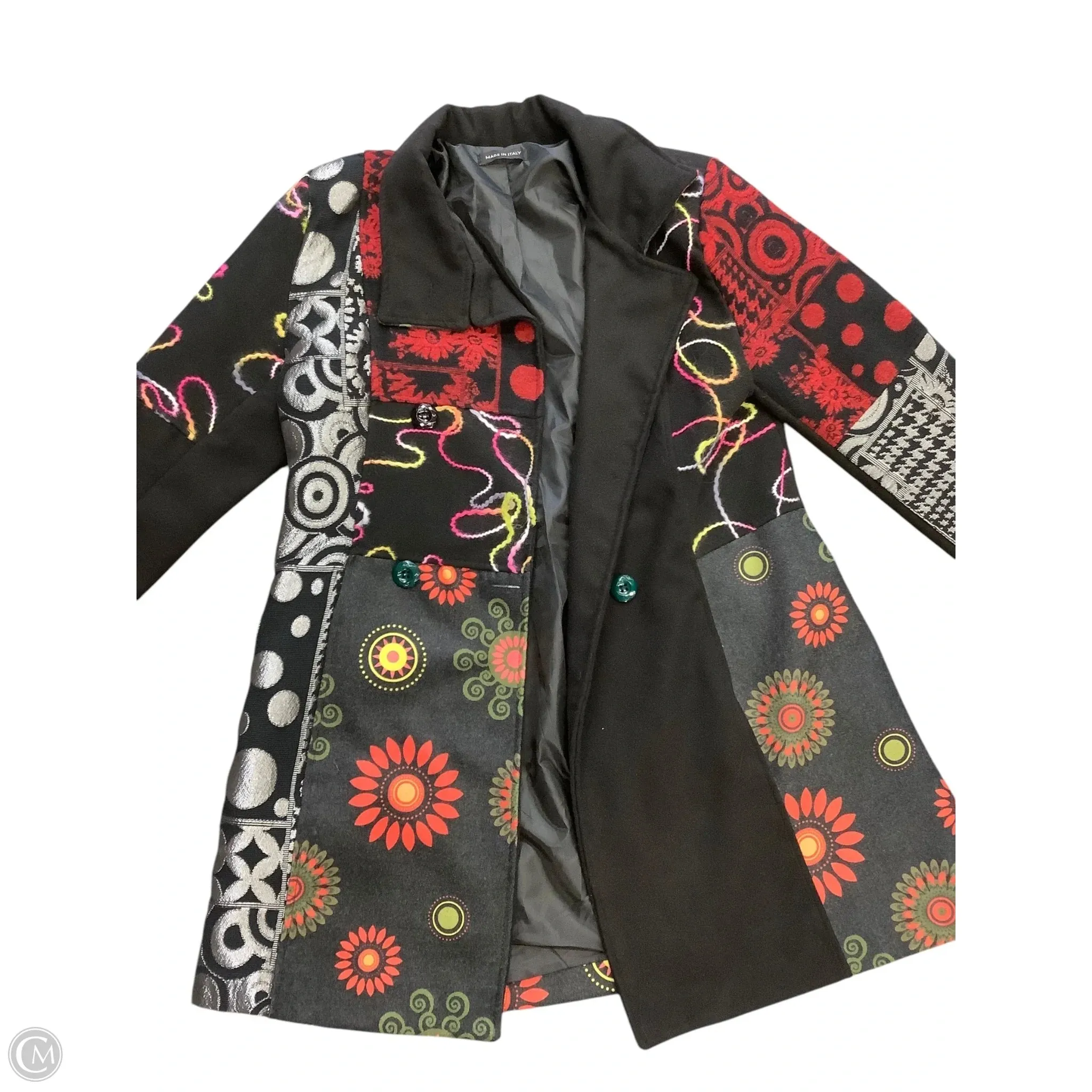 Coat Peacoat By Cmb In Black, Size: Xl