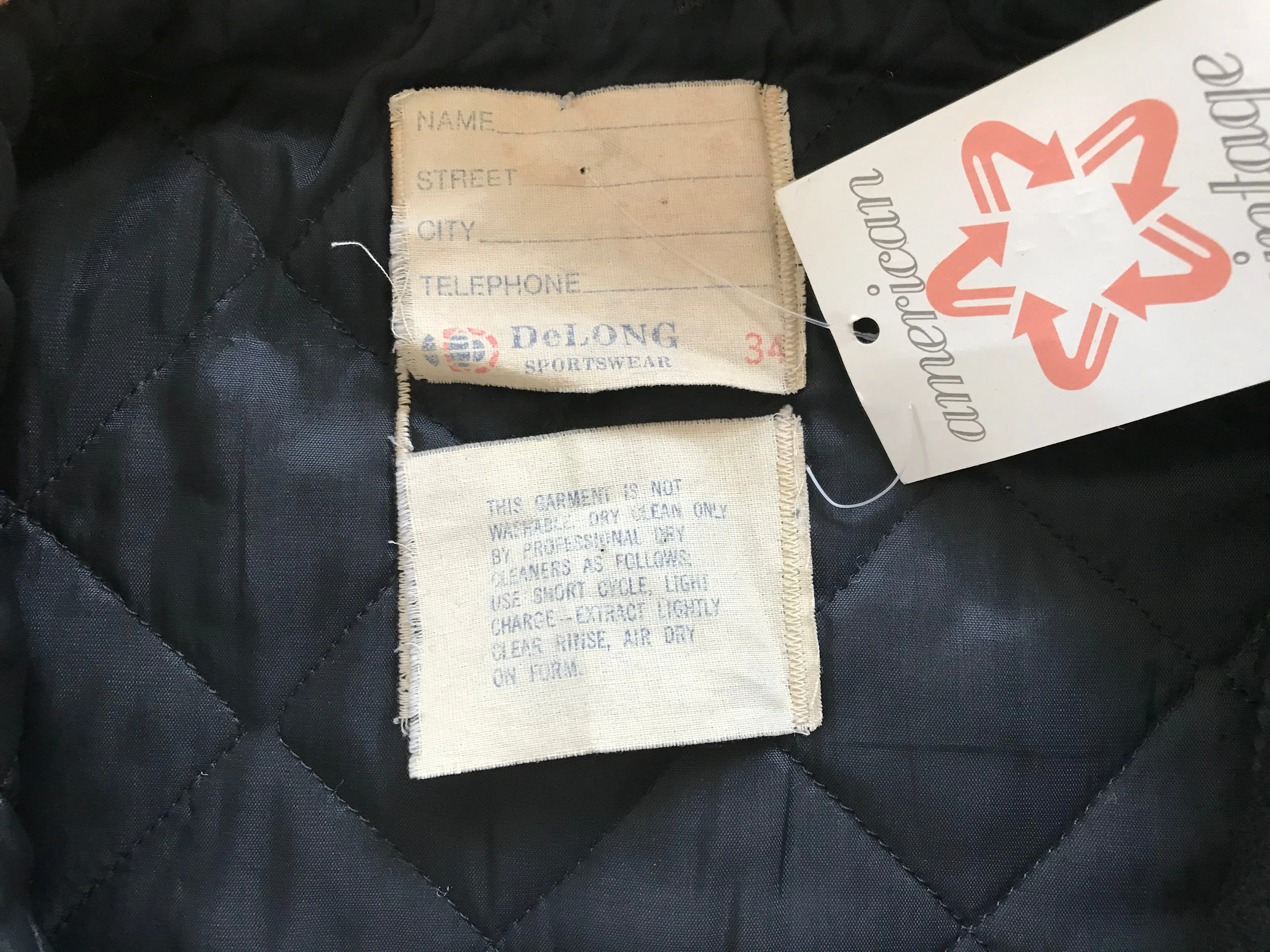 College Cheerleader Hooded Women’s 1980’s Vintage Wool Jacket