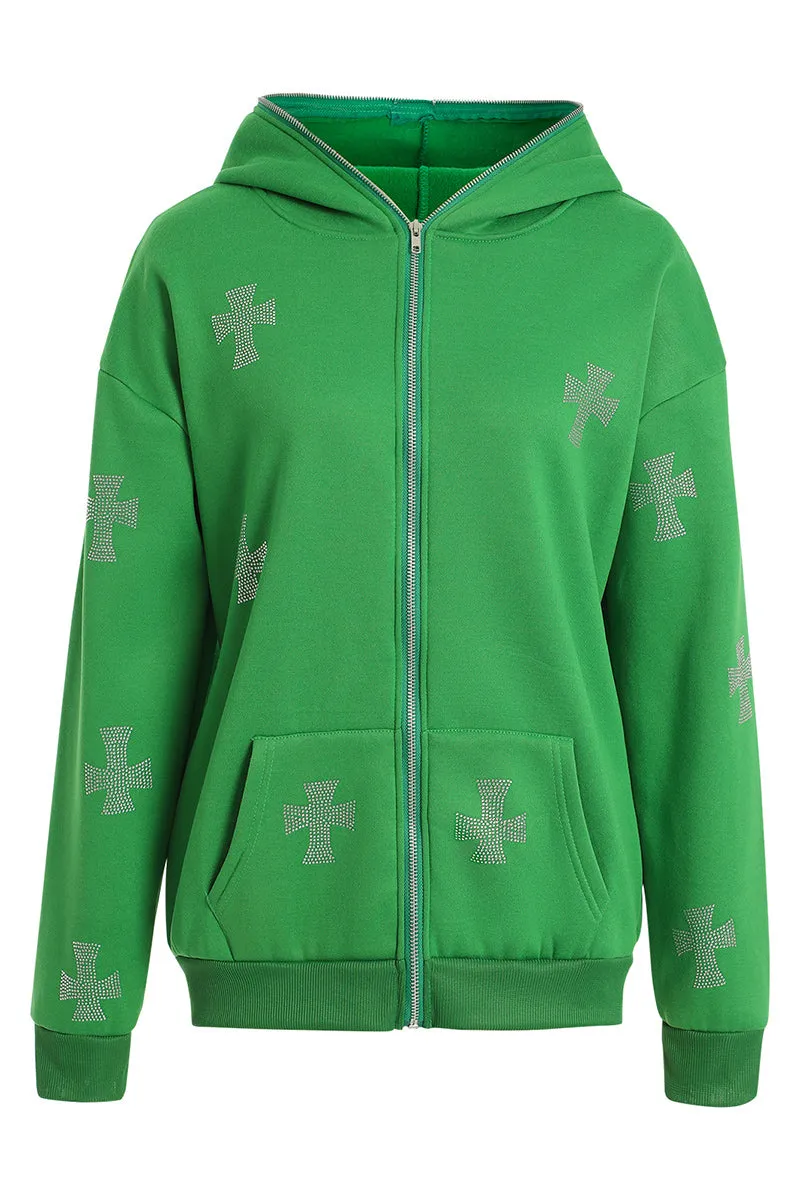 CR3403 Zip-up Hoodie Jacket Outerwear