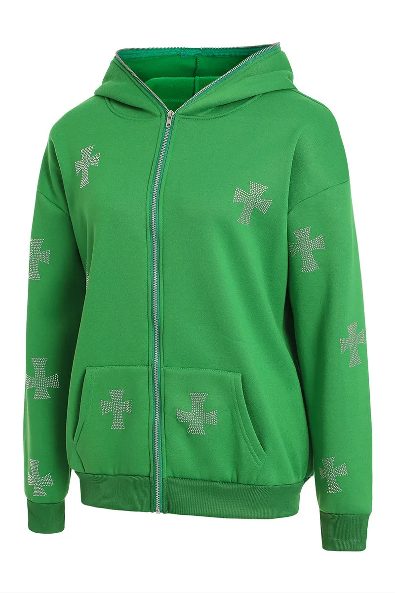CR3403 Zip-up Hoodie Jacket Outerwear