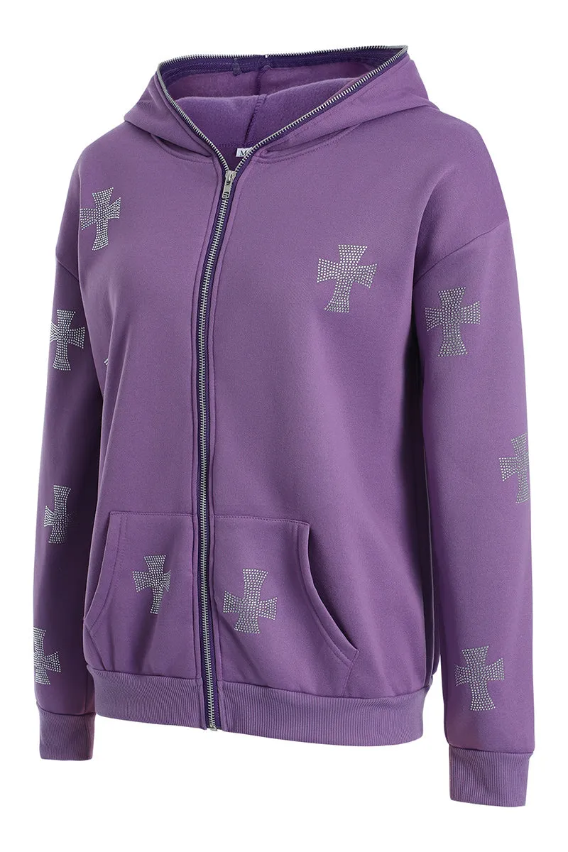 CR3403 Zip-up Hoodie Jacket Outerwear