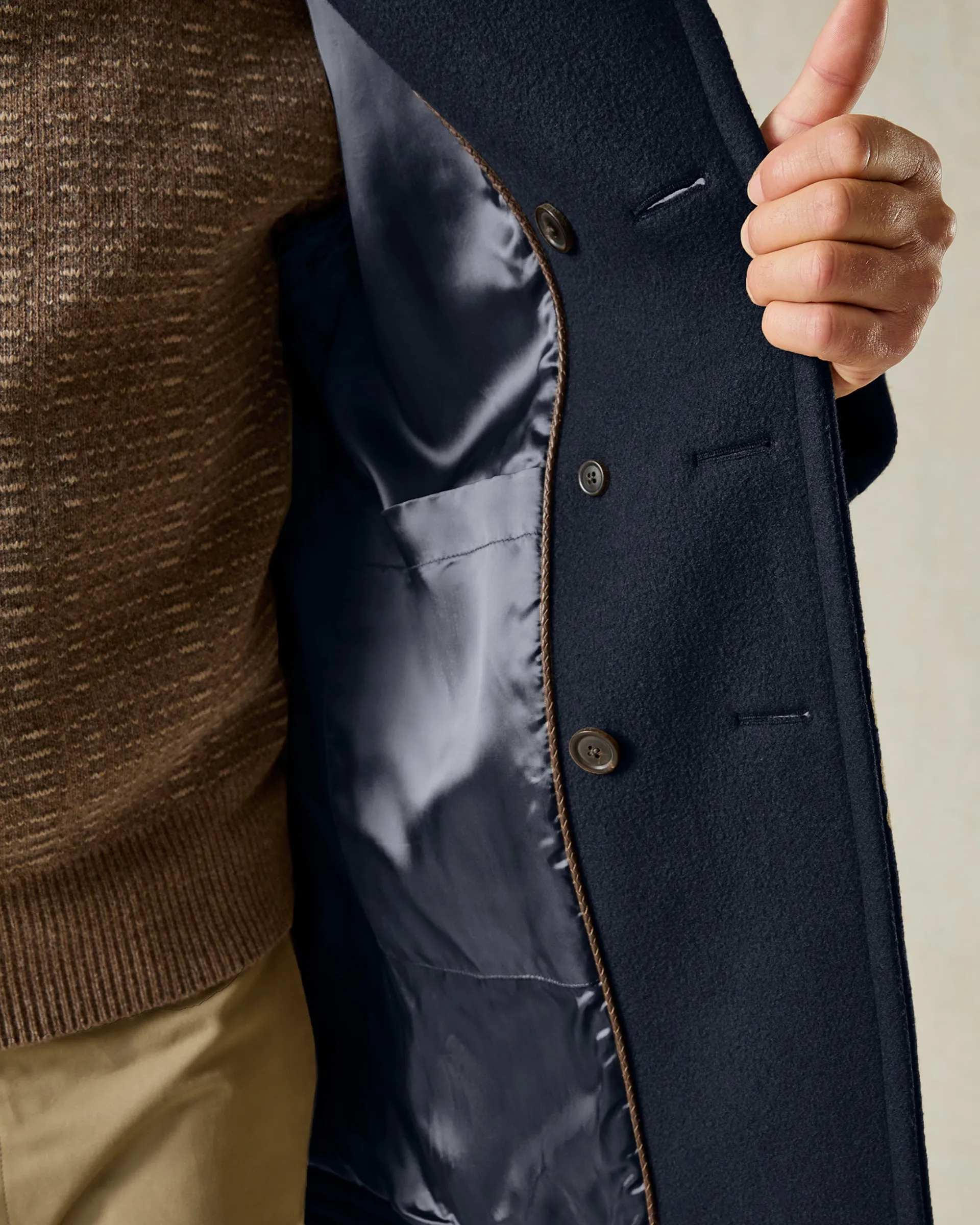 Croft Croft Bridge Coat Navy