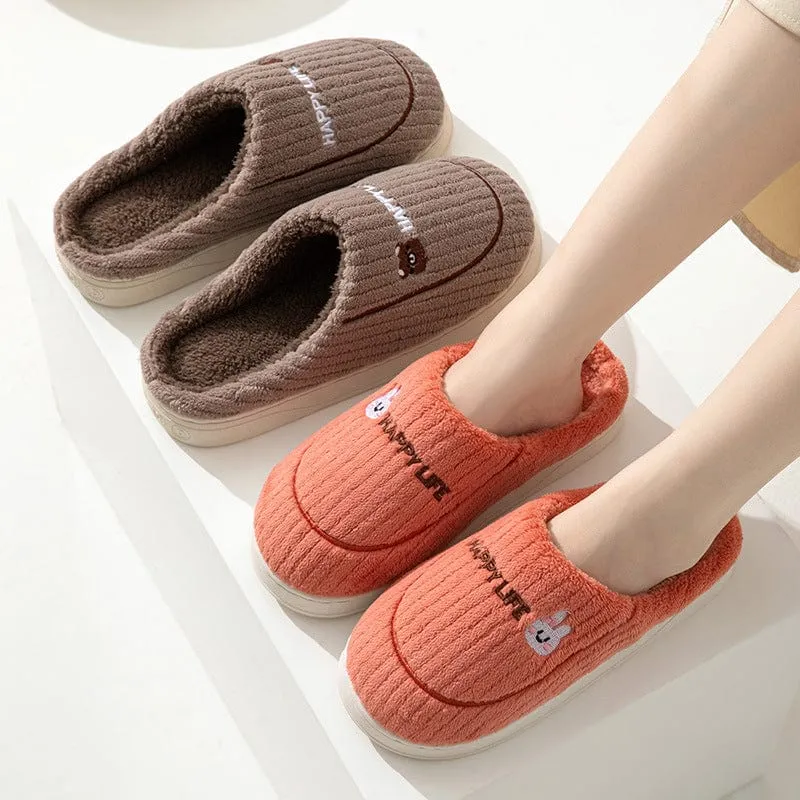 Cute Cartoon Decor Fluffy Slippers