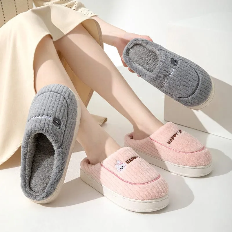 Cute Cartoon Decor Fluffy Slippers