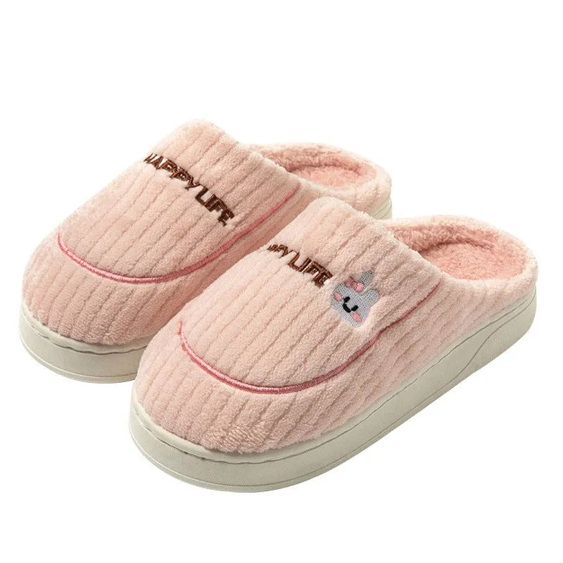 Cute Cartoon Decor Fluffy Slippers