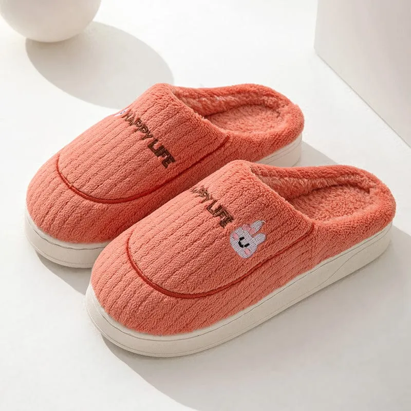 Cute Cartoon Decor Fluffy Slippers