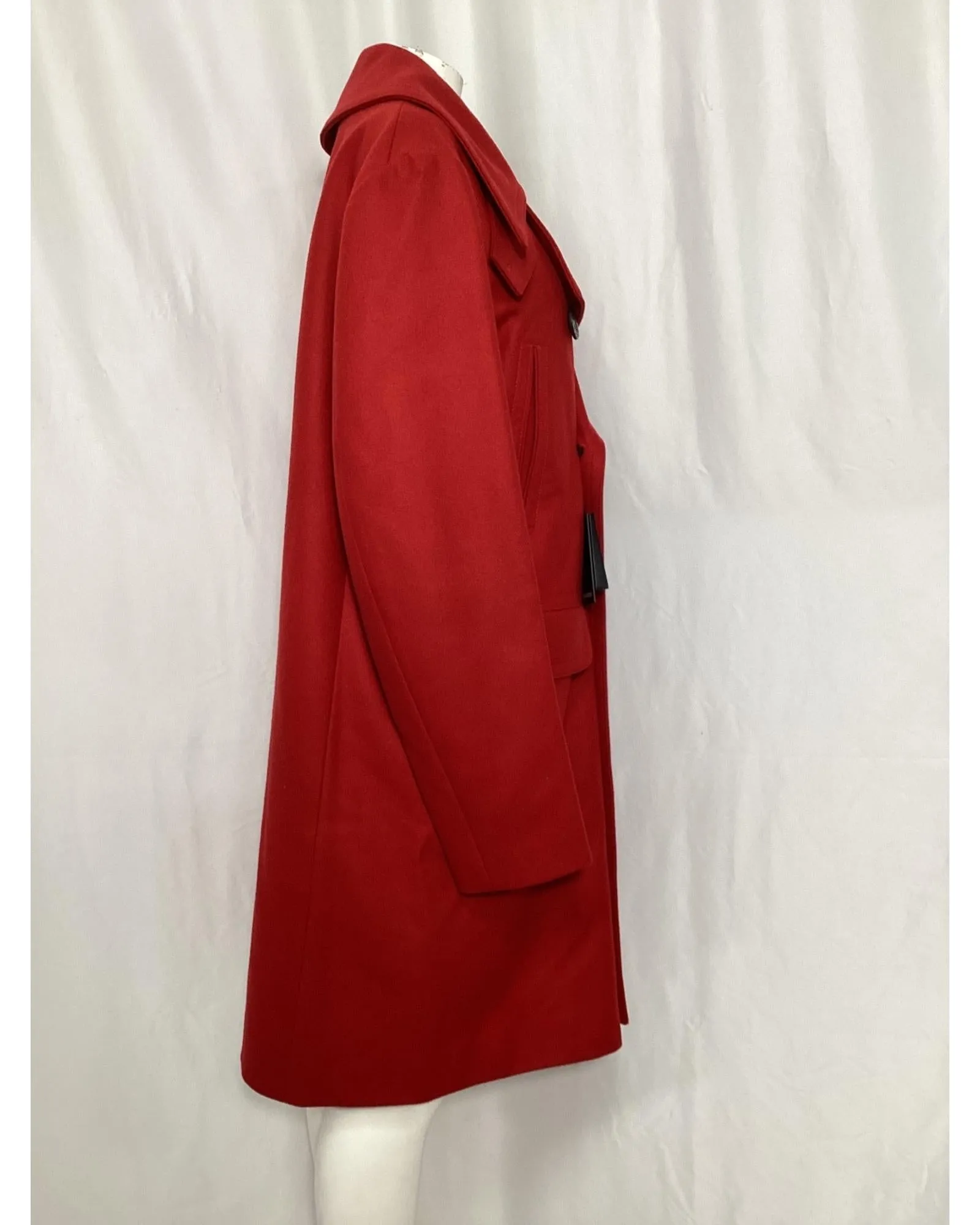 DoubleBreasted Peacoat Long Sleeves
