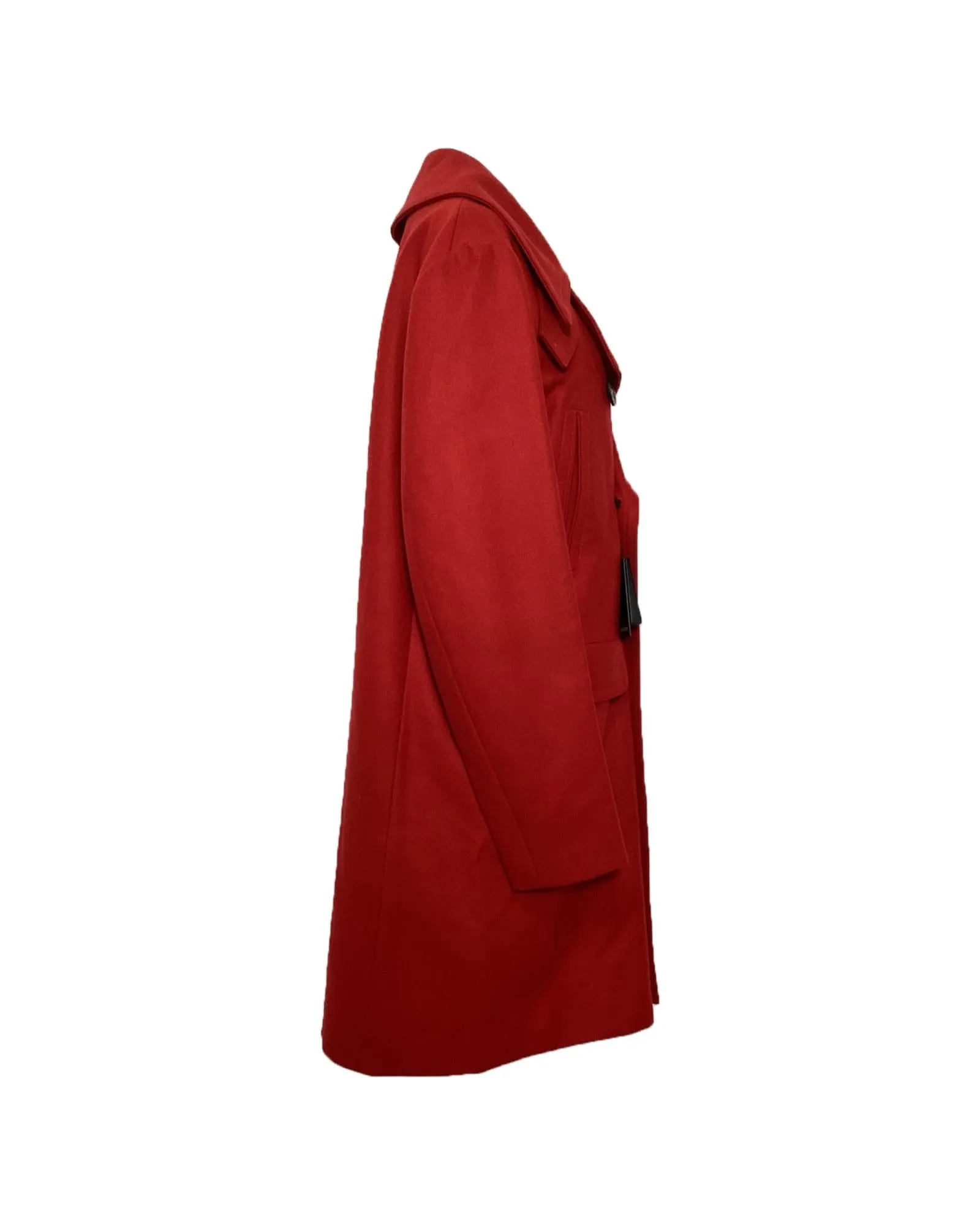 DoubleBreasted Peacoat Long Sleeves