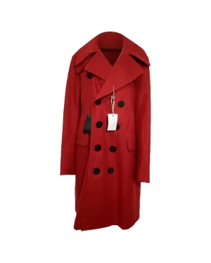 DoubleBreasted Peacoat Long Sleeves