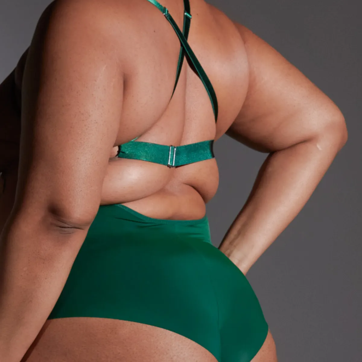 Dracona Bodysuit - Emerald/Toffee